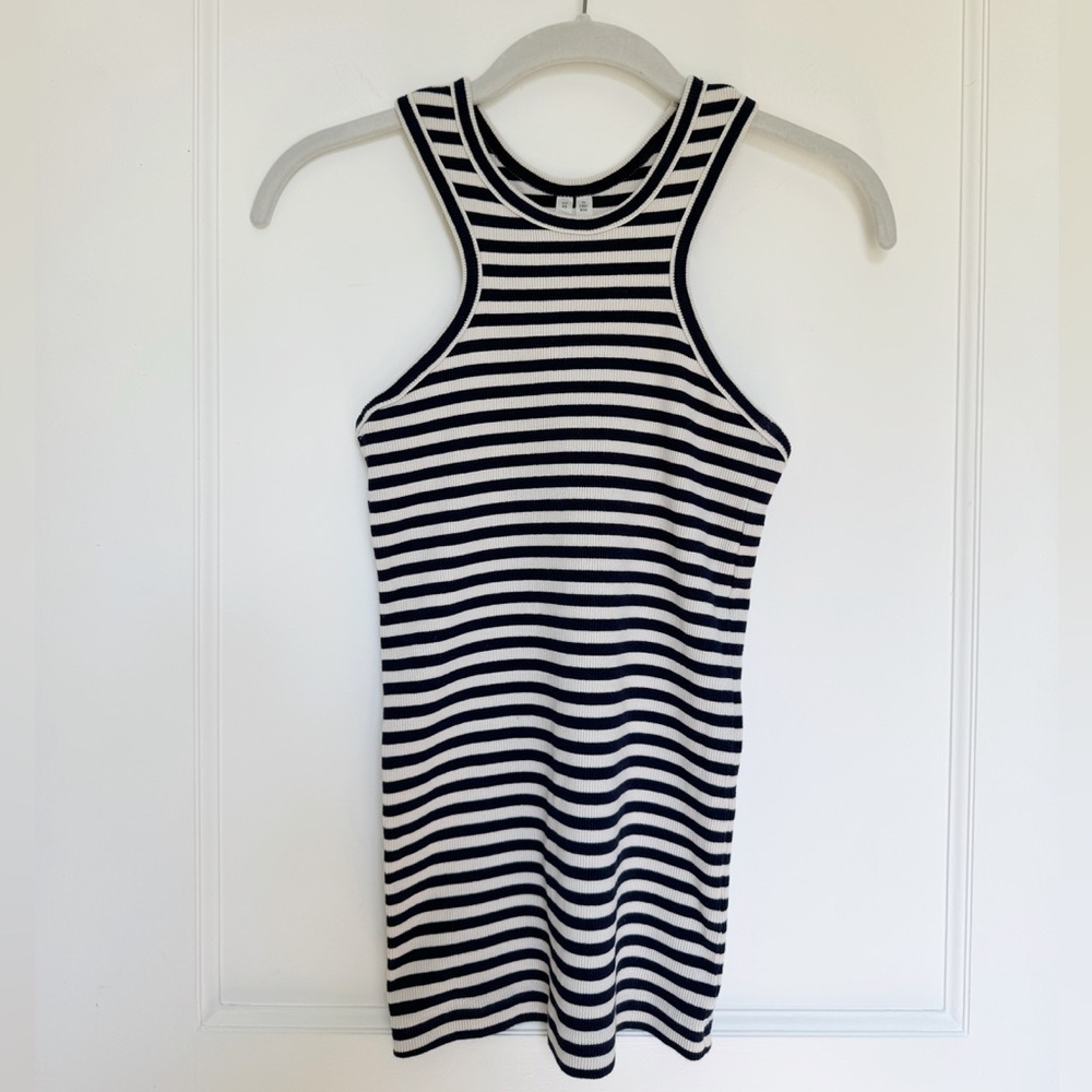ARKET Ribbed Tank Top – Striped - Picture 2 of 11